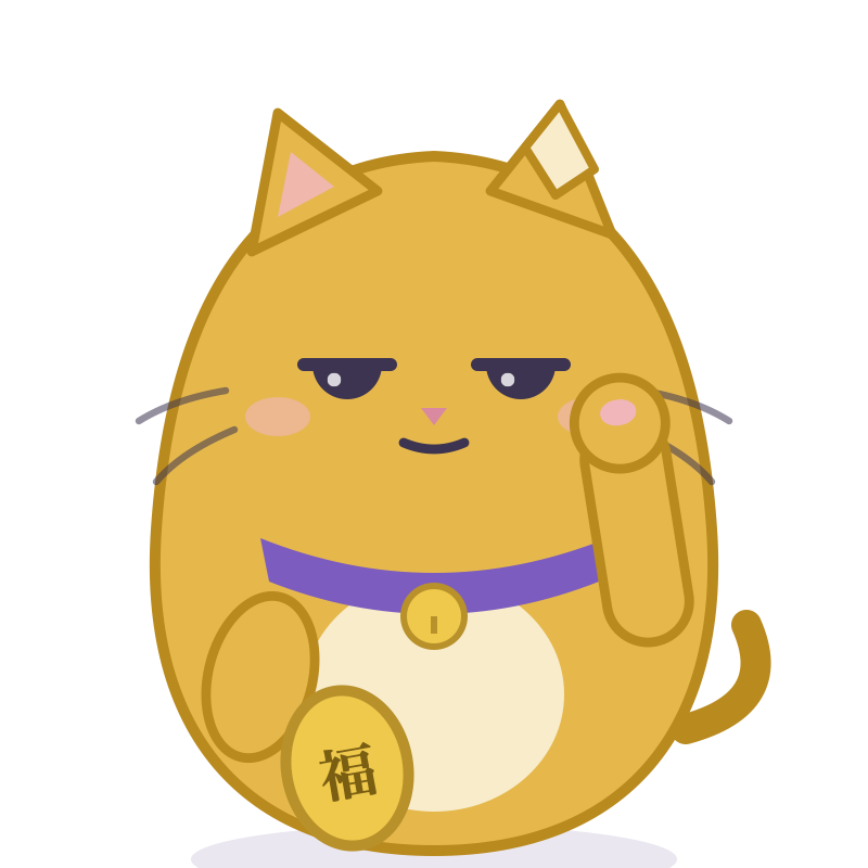金福（きんぷく）のフリー素材イラスト