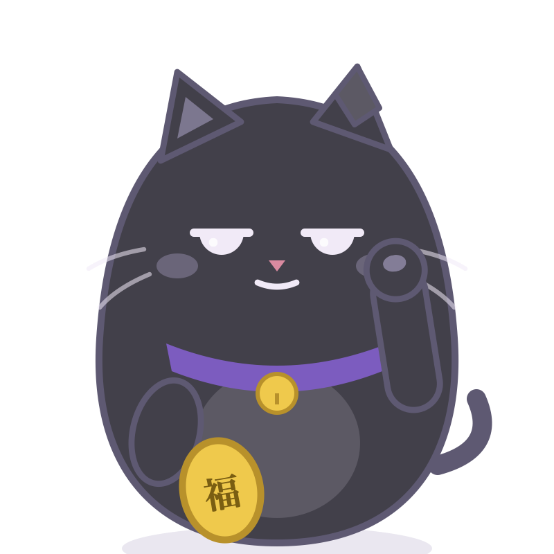 黒丸（くろまる）のフリー素材イラスト